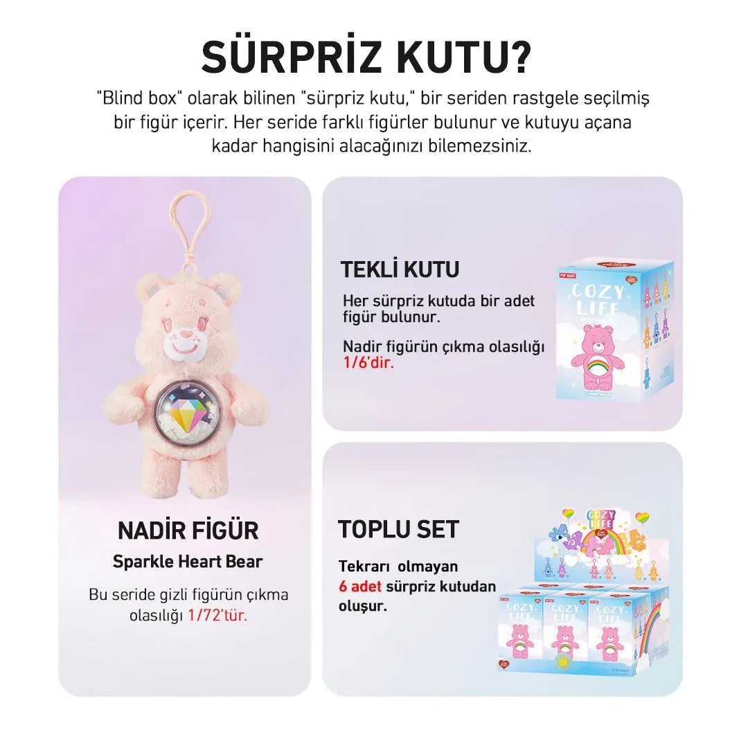 POP MART CARE BEARS COZY LIFE SÜRPRİZ KUTU SERİSİ