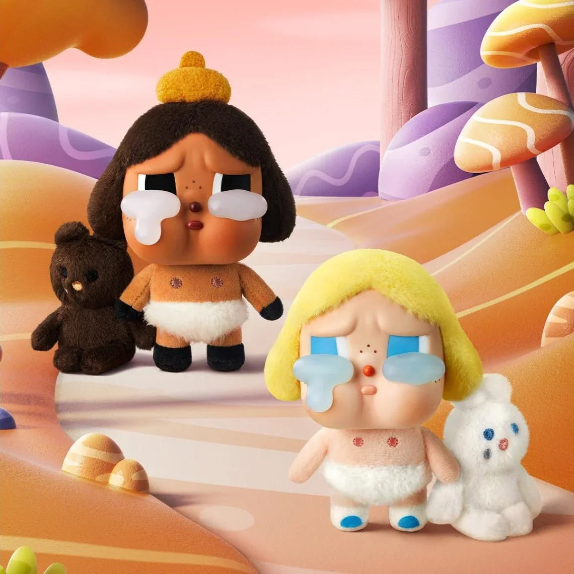 POP MART CRYBABY CRYING AGAIN BABY BLONDE (SÜPER GİZLİ VERSİYON) YÜZ PELUŞ FİGÜR