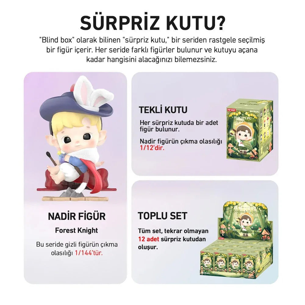 POP MART HACIPUPU ADVENTURES IN THE WOODS SÜRPRİZ KUTU SERİSİ