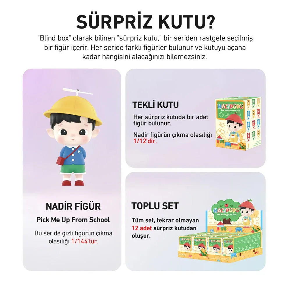 POP MART HACIPUPU KINDERGARDEN DAY SÜRPRİZ KUTU SERİSİ