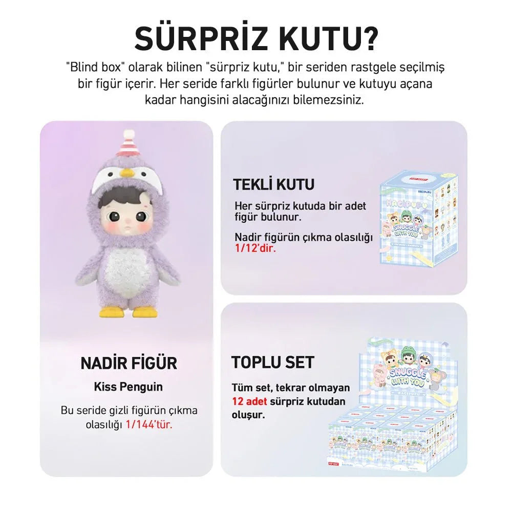 POP MART HACIPUPU SNUGGLE WITH YOU SÜRPRİZ KUTU SERİSİ