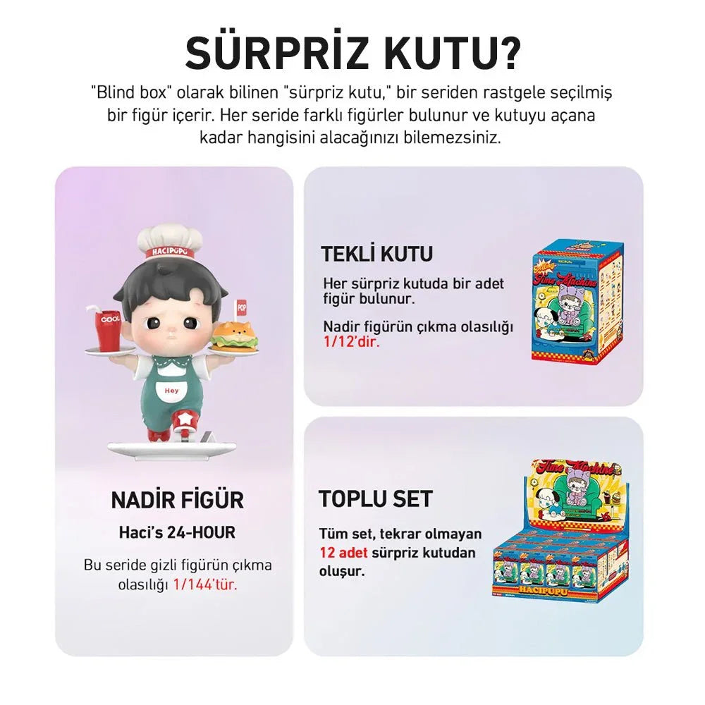 POP MART HACIPUPU TIME MACHINE SÜRPRİZ KUTU SERİSİ