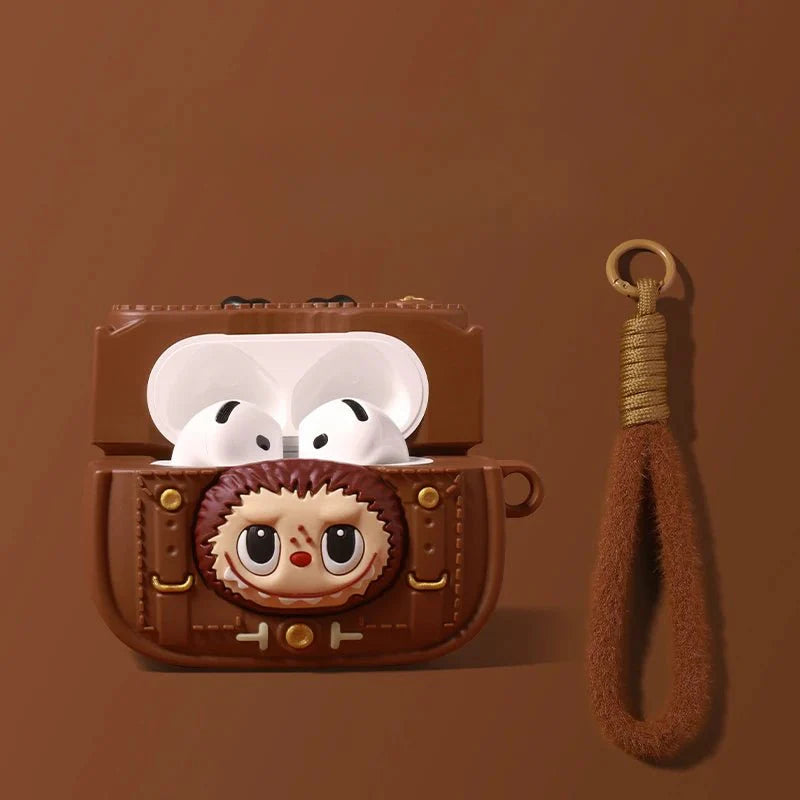 POP MART LABUBU DERİ ÇANTA STİLİ AIRPODS KILIFI