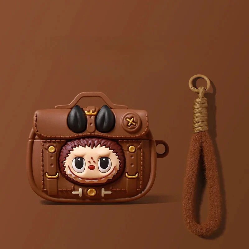 POP MART LABUBU DERİ ÇANTA STİLİ AIRPODS KILIFI