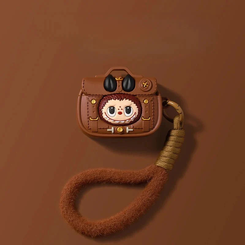 POP MART LABUBU DERİ ÇANTA STİLİ AIRPODS KILIFI