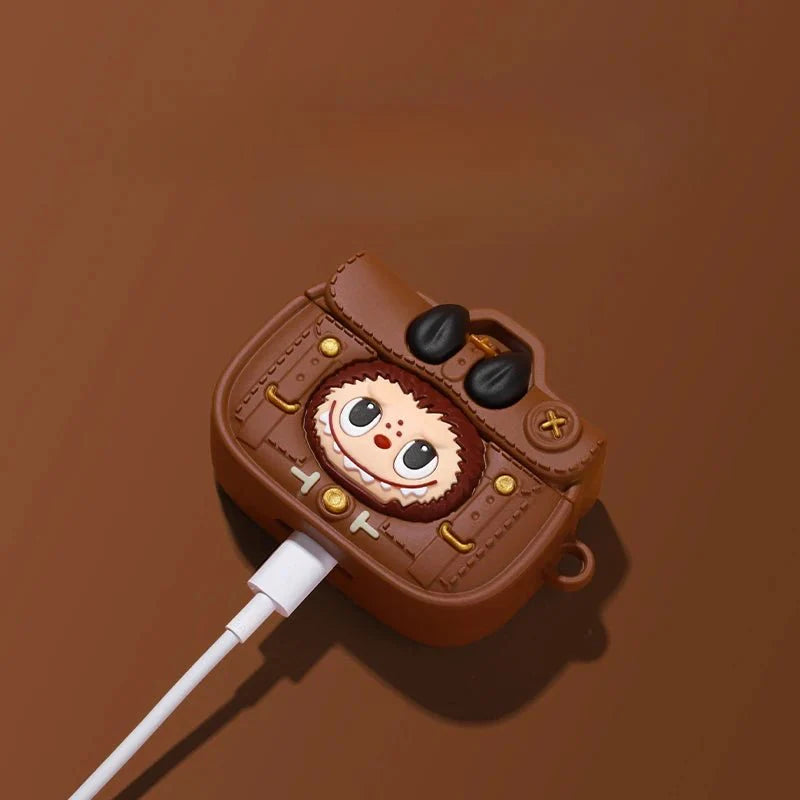 POP MART LABUBU DERİ ÇANTA STİLİ AIRPODS KILIFI