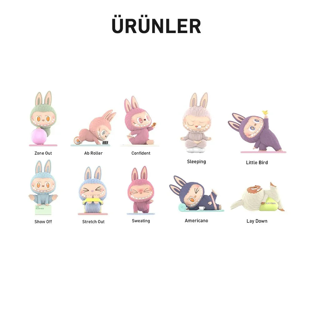 POP MART LABUBU THE MONSTER LAZY YOGA SÜRPRİZ KUTU SERİSİ
