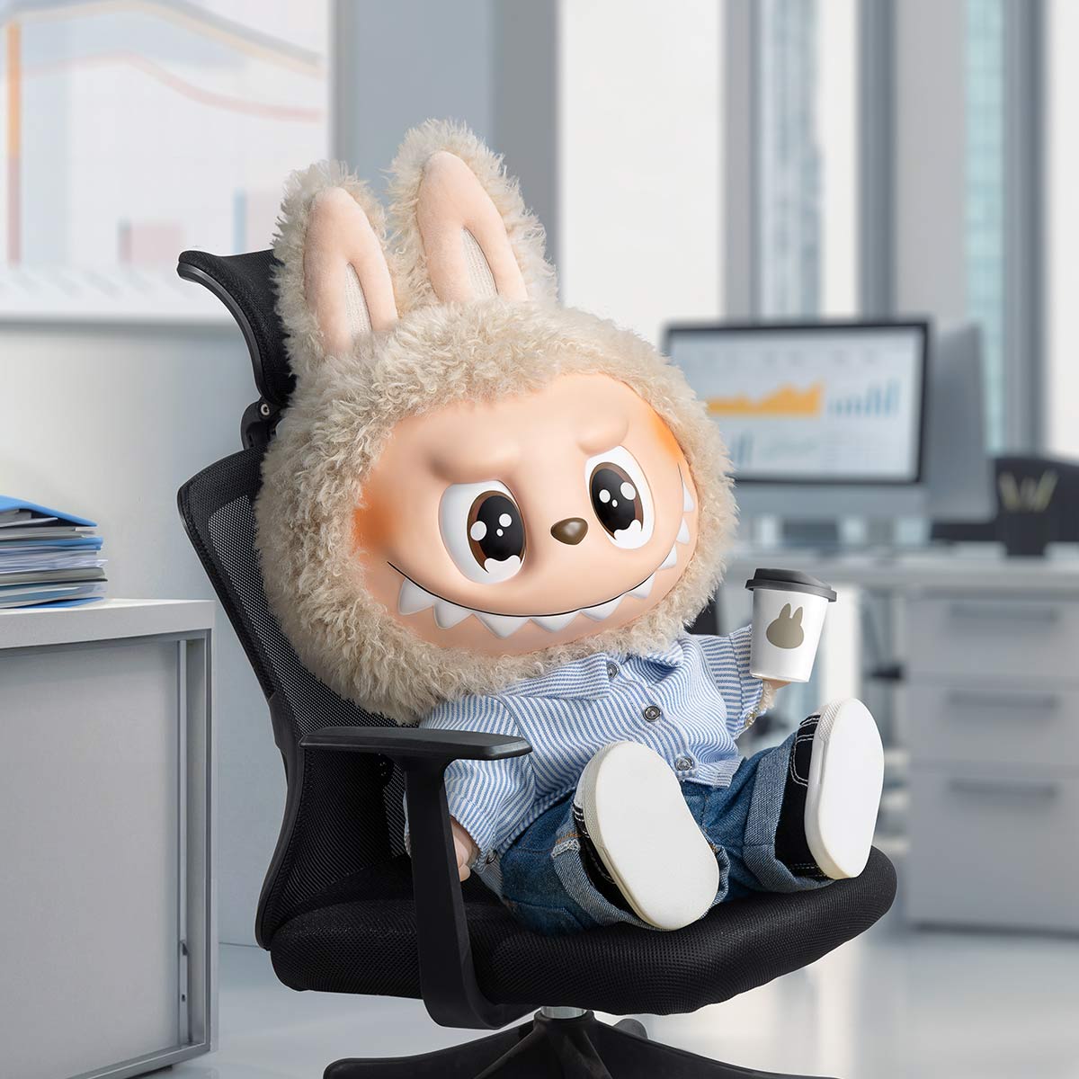 POP MART LABUBU THE MONSTERS FLIP WITH ME PELUŞ BEBEK