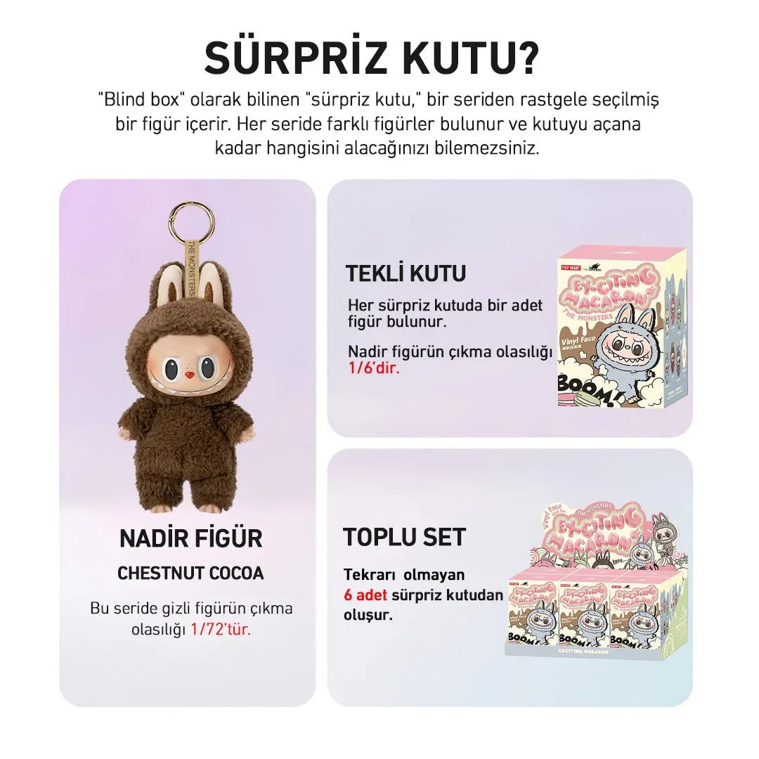 POP MART LABUBU THE MONSTERS TASTY MACARONS SÜRPRİZ KUTU SERİSİ
