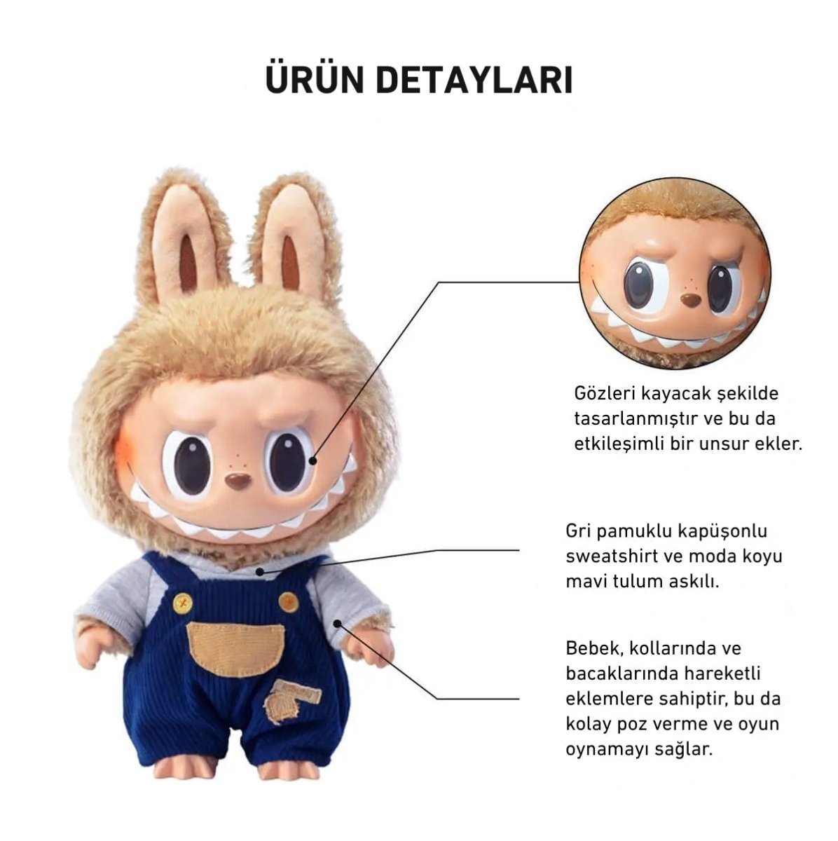 POP MART LABUBU THE MONSTERS TIME TO CHILL PELUŞ BEBEK