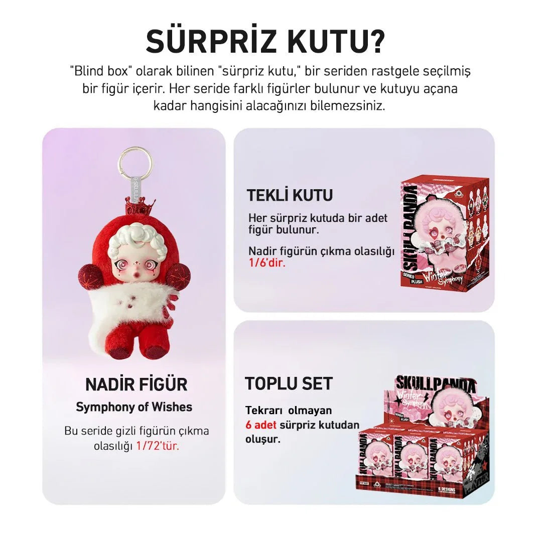 POP MART SKULLPANDA WINTER SYMPHONY SÜRPRİZ KUTU SERİSİ