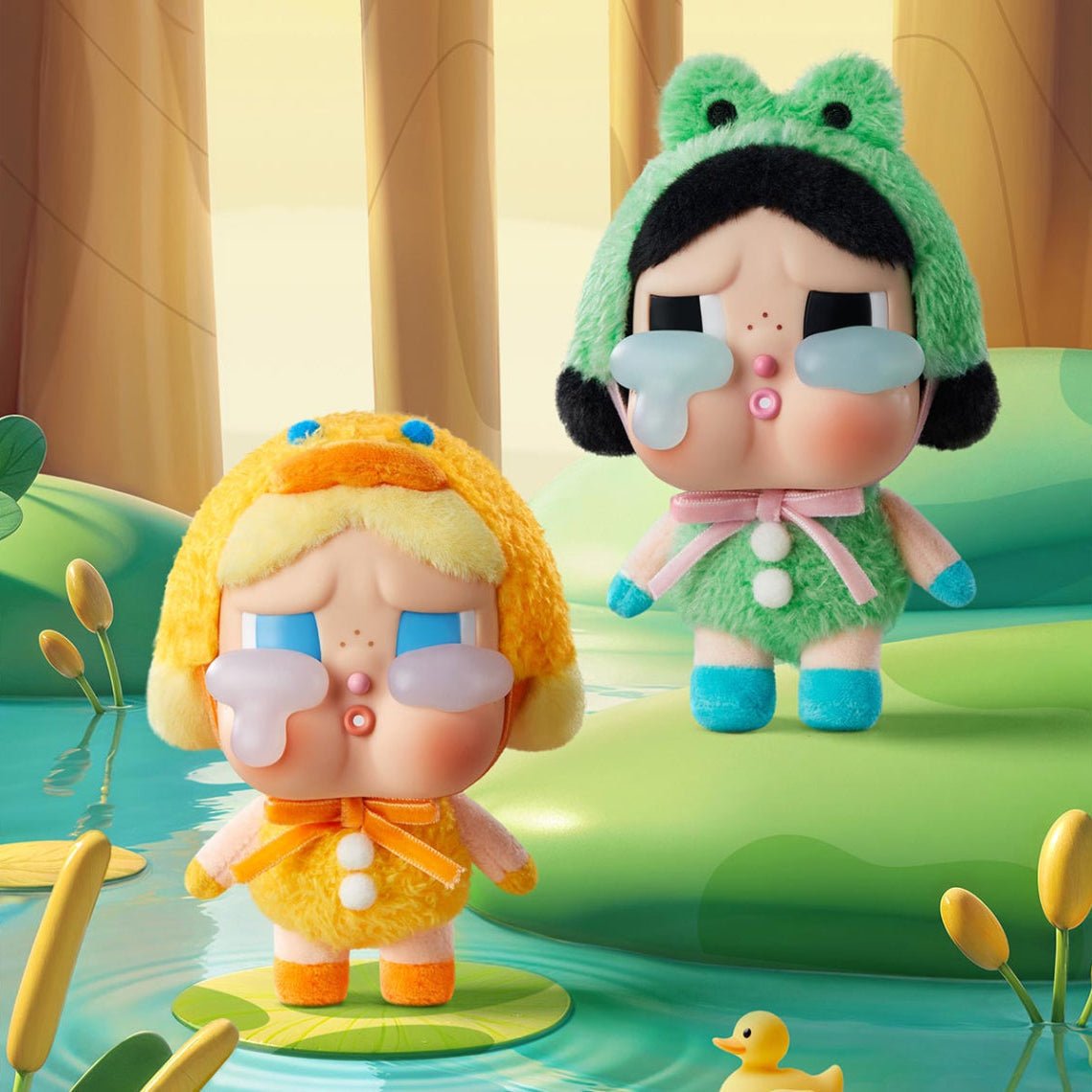 POP MART CRYBABY CRYING AGAIN WHAT A FROG YÜZ PELUŞ FİGÜR